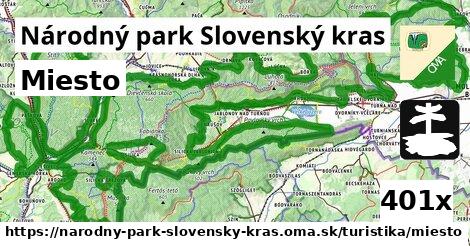 Miesto, Národný park Slovenský kras