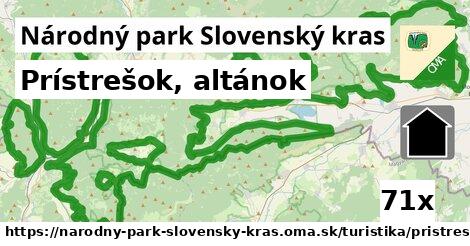 Prístrešok, altánok, Národný park Slovenský kras