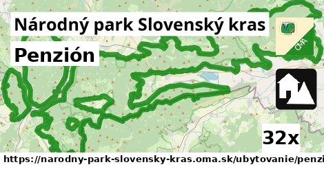 Penzión, Národný park Slovenský kras