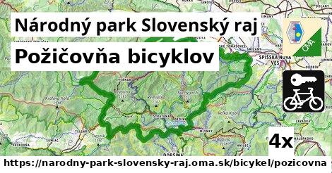 Požičovňa bicyklov, Národný park Slovenský raj