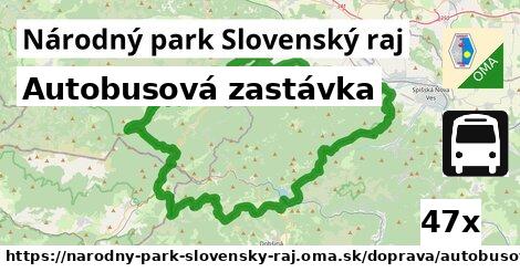 Autobusová zastávka, Národný park Slovenský raj