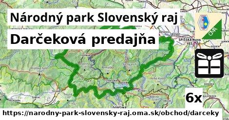 Darčeková predajňa, Národný park Slovenský raj
