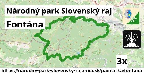 Fontána, Národný park Slovenský raj