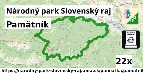 Pamätník, Národný park Slovenský raj