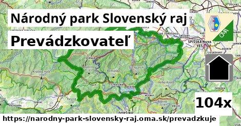 prevádzkovateľ v Národný park Slovenský raj