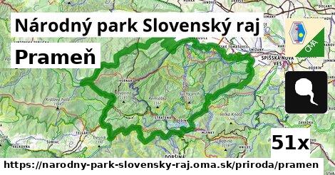 Prameň, Národný park Slovenský raj