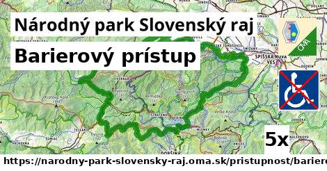 Barierový prístup, Národný park Slovenský raj