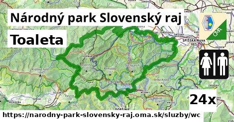 Toaleta, Národný park Slovenský raj