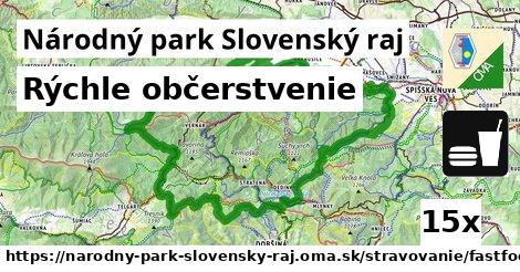 Rýchle občerstvenie, Národný park Slovenský raj