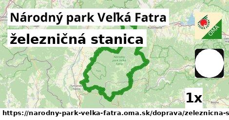 železničná stanica, Národný park Veľká Fatra