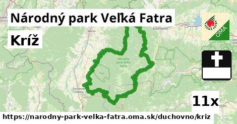 Kríž, Národný park Veľká Fatra