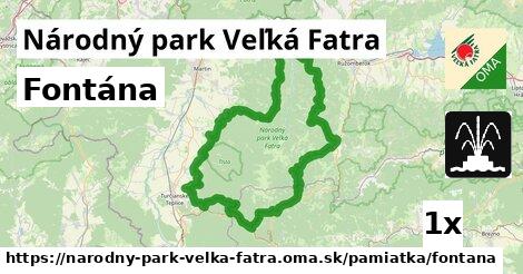 Fontána, Národný park Veľká Fatra