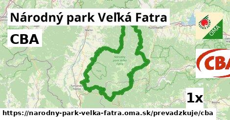 CBA, Národný park Veľká Fatra