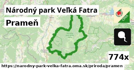 Prameň, Národný park Veľká Fatra