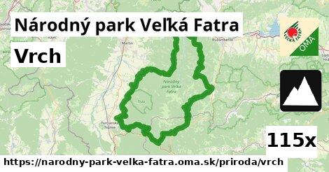 Vrch, Národný park Veľká Fatra