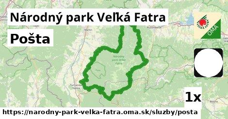 Pošta, Národný park Veľká Fatra