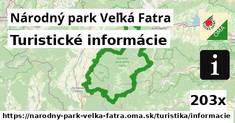 Turistické informácie, Národný park Veľká Fatra