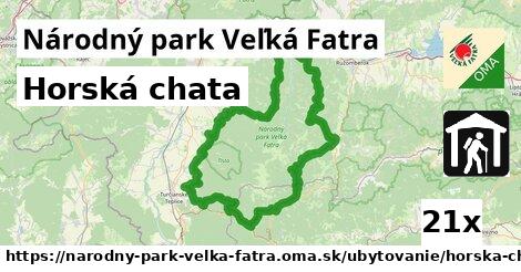 Horská chata, Národný park Veľká Fatra