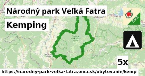 Kemping, Národný park Veľká Fatra