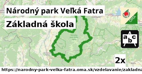 Základná škola, Národný park Veľká Fatra