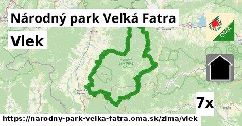 Vlek, Národný park Veľká Fatra