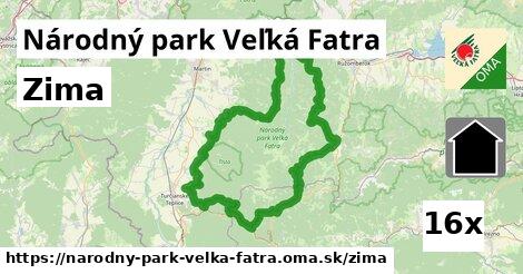 zima v Národný park Veľká Fatra