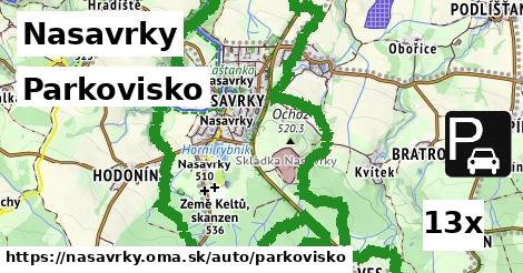 Parkovisko, Nasavrky