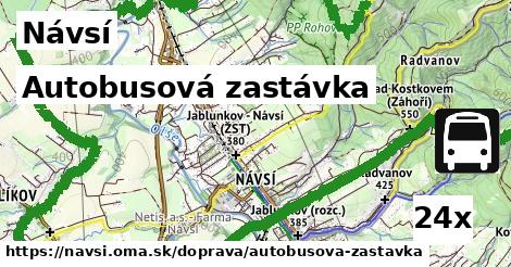 Autobusová zastávka, Návsí