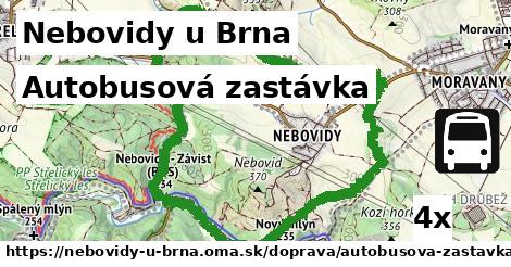 Autobusová zastávka, Nebovidy u Brna