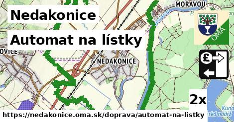 Automat na lístky, Nedakonice