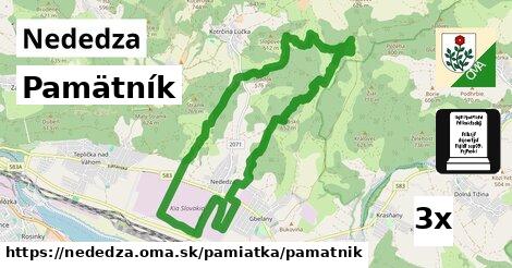 Pamätník, Nededza