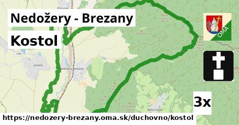 Kostol, Nedožery - Brezany