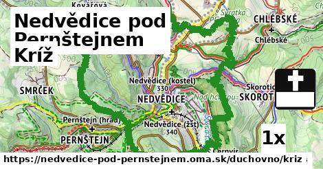 kríž v Nedvědice pod Pernštejnem