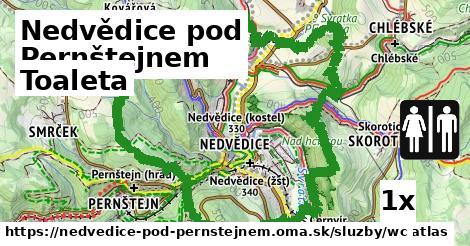 toaleta v Nedvědice pod Pernštejnem