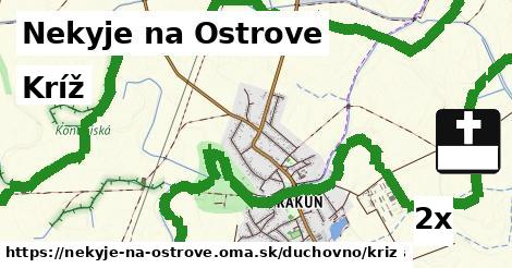 kríž v Nekyje na Ostrove