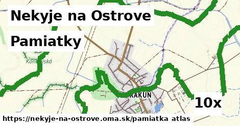 pamiatky v Nekyje na Ostrove