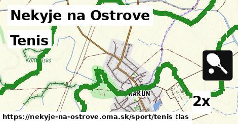 tenis v Nekyje na Ostrove