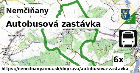 Autobusová zastávka, Nemčiňany