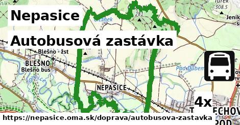 autobusová zastávka v Nepasice