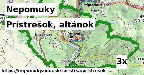 Prístrešok, altánok, Nepomuky