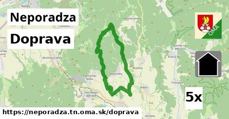 doprava v Neporadza, okres TN