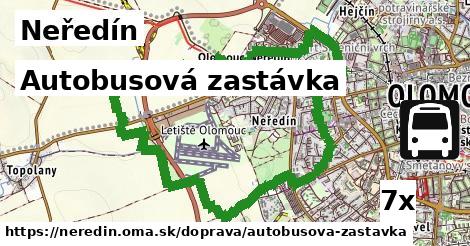 Autobusová zastávka, Neředín