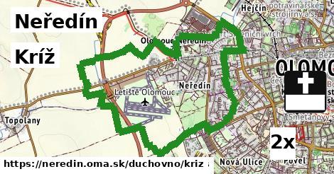 Kríž, Neředín