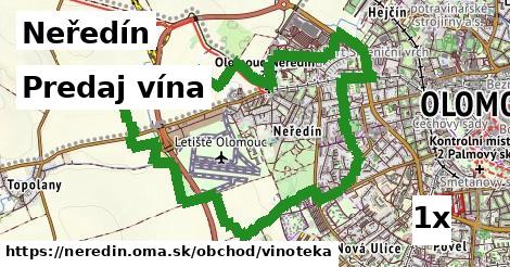 Predaj vína, Neředín