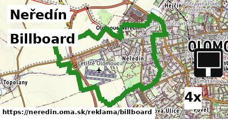 Billboard, Neředín