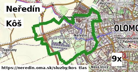 Kôš, Neředín