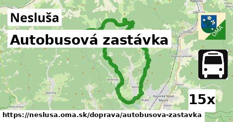 Autobusová zastávka, Nesluša