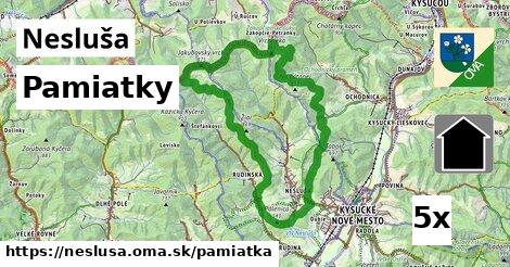 pamiatky v Nesluša