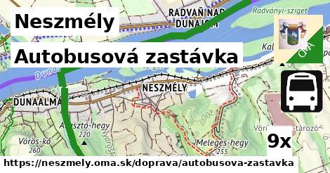 Autobusová zastávka, Neszmély