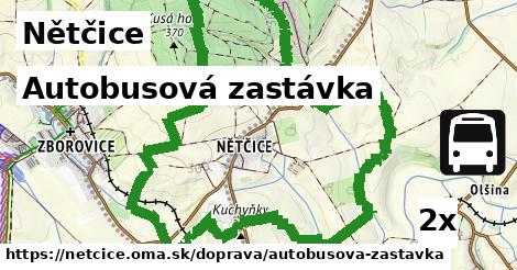 autobusová zastávka v Nětčice